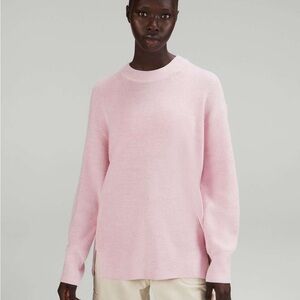 Lululemon Athletica Soft Pink Crew Neck Sweater